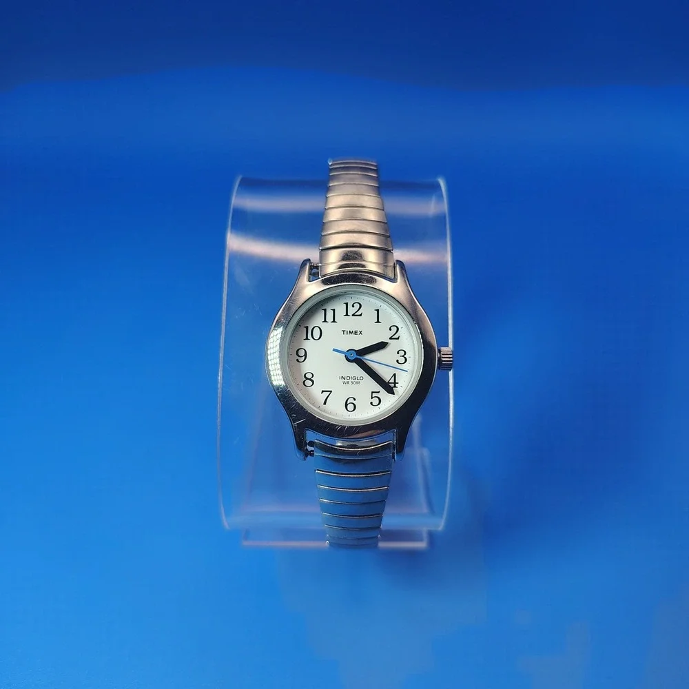 Vintage‎ 2007 Timex Indiglo 23mm Women's Quartz Cocktail Watch Size 5-8.25